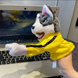 Poupée en peluche avec gants Husky