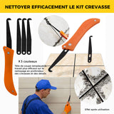 Outils spéciaux pour nettoyer les joints de briques