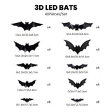 Décoration LED Chauve-Souris 3D