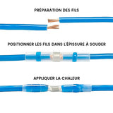 Jeu de Connecteurs Etanches au Fil à Souder