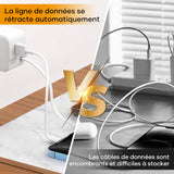Chargeur à cordon amovible autonome