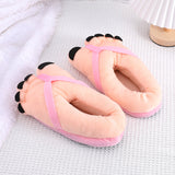 Pantoufles en peluche à pied amusantes