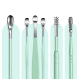 Ensemble de 6 cuillères à oreille en acier inoxydable