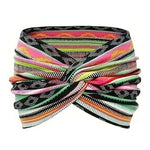 Bandeau de yoga à croix imprimée