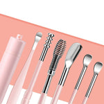 Ensemble de 6 cuillères à oreille en acier inoxydable