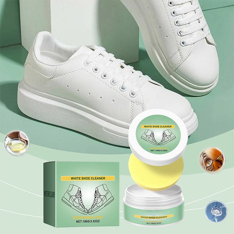 Crème de nettoyage portable pour chaussures blanches