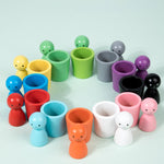Gobelets de tri par couleur