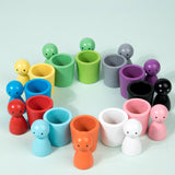 Gobelets de tri par couleur