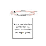 Bracelet Inspire tressé et ajustable