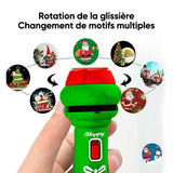 Lampe de poche de projection de Noël