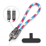 2-en-1 Cable de Datos de Carga Rápida y Cordón para Teléfono