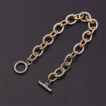 Bracelet torsadé à nœud bicolore
