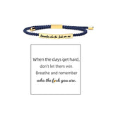 Bracelet Inspire tressé et ajustable