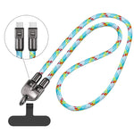 2-en-1 Cable de Datos de Carga Rápida y Cordón para Teléfono