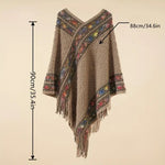 Pull Poncho à franges