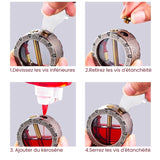 Briquet à kérosène transparent vintage