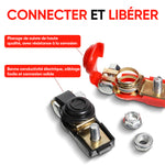 Connecteur de batterie à manchon avec capuchon en plastique de sécurité