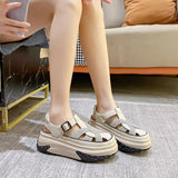 Sandales plateforme strass creux femme