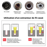 Extracteur de vis pour tuyau cassé