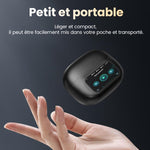 Casque d'écoute Clip-On à écran tactile LCD couleur Bluetooth 5.4 sans fil