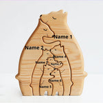 Ornement puzzle en bois DIY