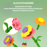 Jouets de construction du jardin de fleurs