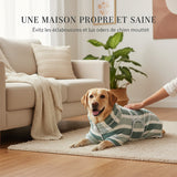 Peignoir de bain de luxe en microfibre pour chien