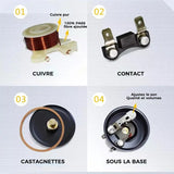 Kit de klaxon électrique pour klaxon pour voiture et moto 12 V