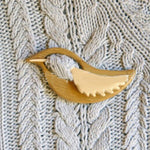 Broche avec Motif Animal en Bois (Clip de Chandail)