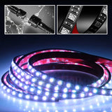 Bande LED flexible RVB étanche pour châssis de voiture(4pcs)