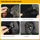 Masque de casque d'horreur de crâne