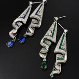 Boucles d'oreilles vintage en satin