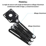 Règle de mesure à angles multiples