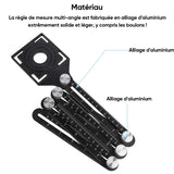 Règle de mesure à angles multiples
