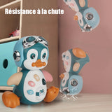 Jouet musical pingouin rampant