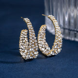 Boucles d'oreilles strass personnalisées
