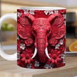 Tasse imprimée éléphant