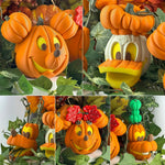 Décoration d'Halloween avec citrouilles magiques