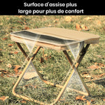 Tabouret pliable pour sac à dos