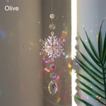 Pendentif en cristal flocon de neige