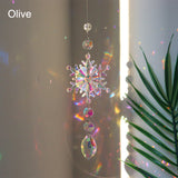 Pendentif en cristal flocon de neige
