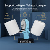 Porte-rouleau de papier toilette style dessin animé