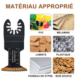 Lames d'outils oscillants à bord incurvé (20 PCS)