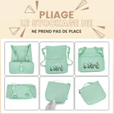 Sac à bandoulière brodé avec pochette à cordon
