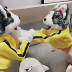 Poupée en peluche avec gants Husky
