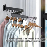 Support de Séchage à Anneau Pliant en Alliage d'Aluminium