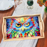 Assiette à dîner avec peinture au diamant