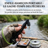 Enfile-mouches magnétique et outil à nouer