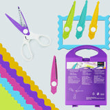 Set de ciseaux pour papier décoratif(5 en 1)