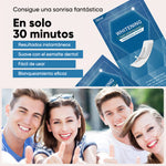 Tiras blanqueadoras dentales: rápidas. Suaves. Sin residuos.